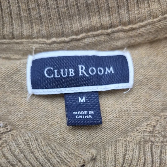 Eddie Bauer/Club Room Men's Crewneck Sweater Trio - Gray, Dark Gray, Tan - Picture 4 of 9